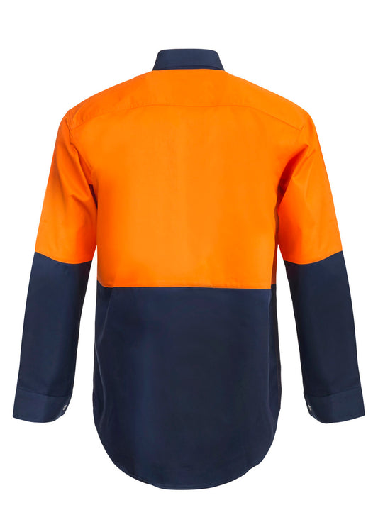 WS3035 L/S Two Tone Hi Vis Shirt Stud