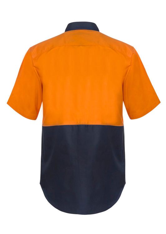 WS3063 Two Tone Hi Vis S/S Shirt Stud