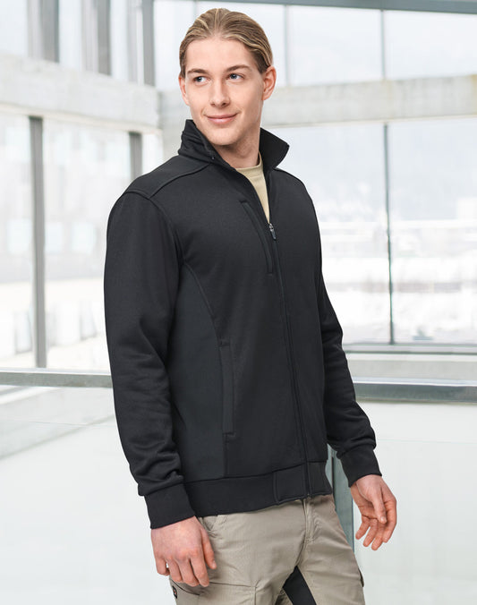 JK57 - JACQUARD FLEECE BOMBER JACKET