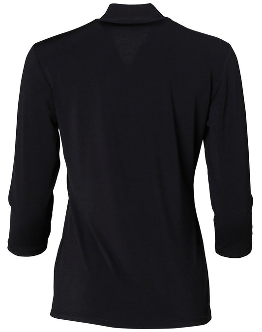 M8830 LADIES 3/4 SLEEVE STRETCH KNIT TOP ISABEL