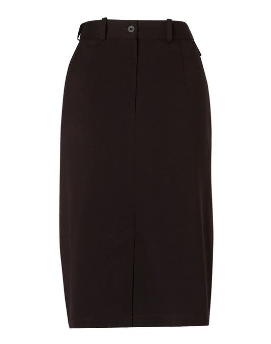 M9478 Women's Poly/Viscose Stretch Twill Flexi Waist A-line Utility Lined Skirt