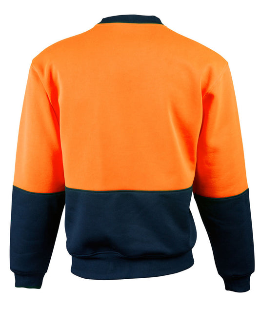 SW09 HI-VIS 2 TONE CREW NECK