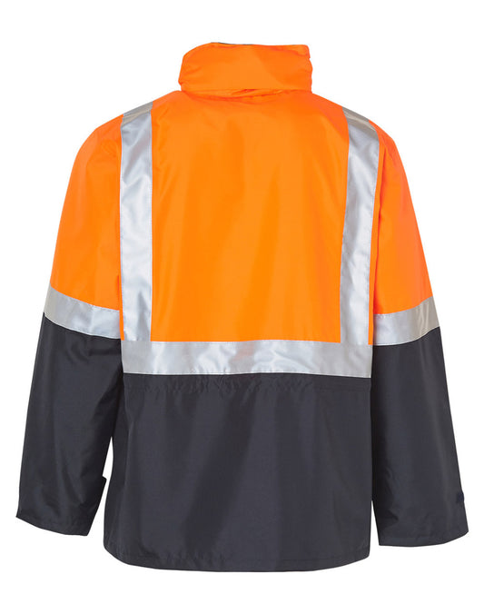 SW18A HI-VIS SAFETY JACKET WITH MESH LINING & 3M TAPES
