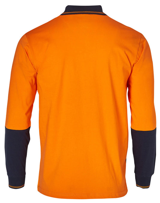SW36 Cotton Jersey two tone Long Sleeve Safety Polo