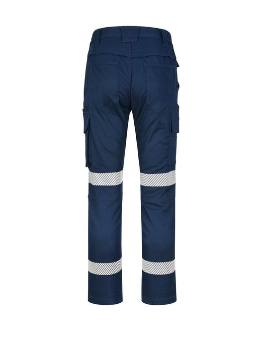 WP26HV UNISEX COTTON STRETCH RIP-STOP WORK PANTS WITH SEGMENTED TAPE