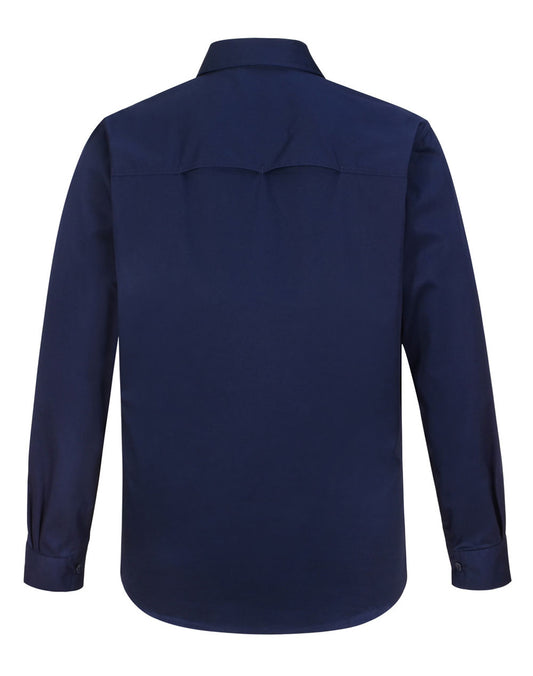 WT12 UNISEX COOL BREEZE CLOSED FRONT LS WORK SHIRT