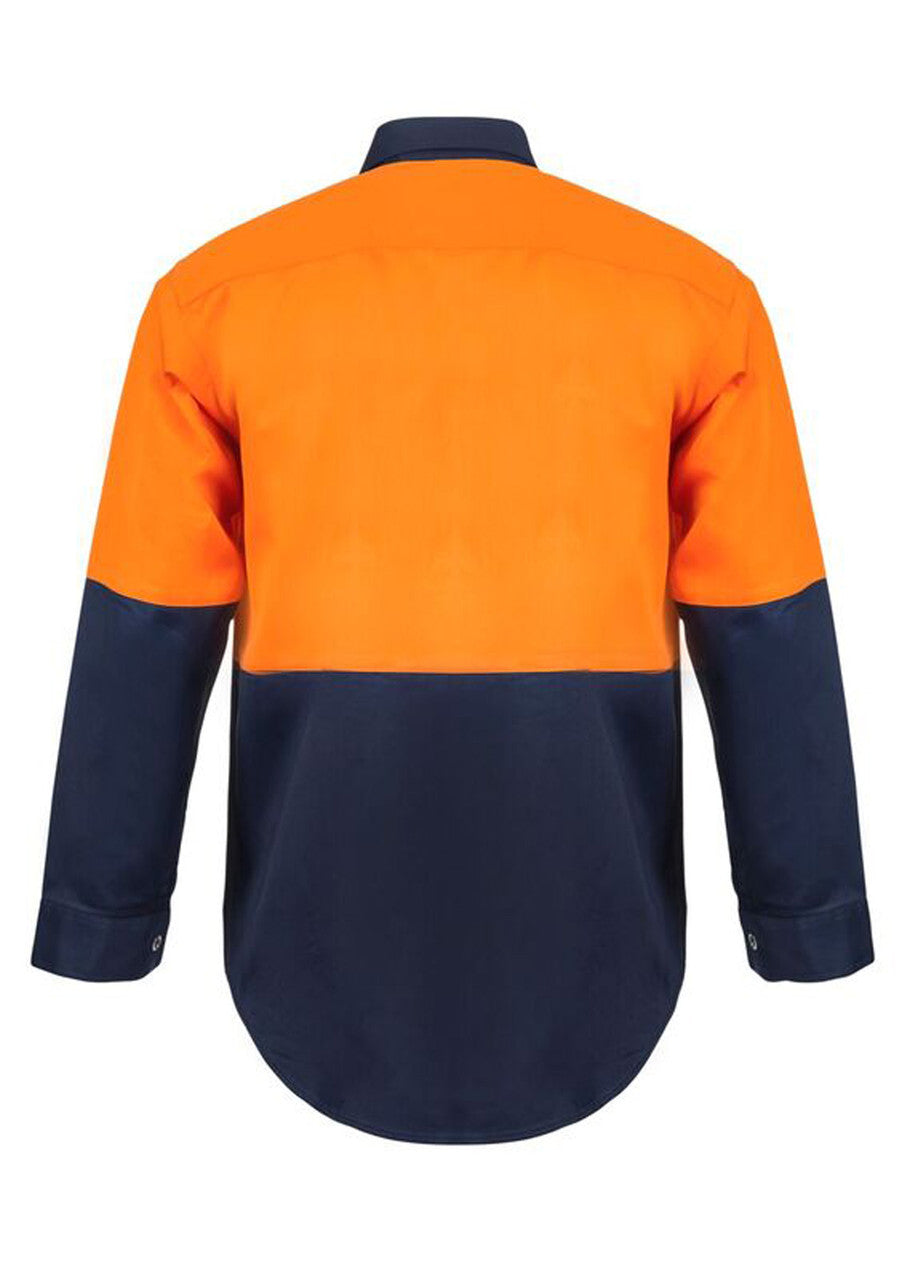 WS3032 Two Tone L/S Shirt With Studs