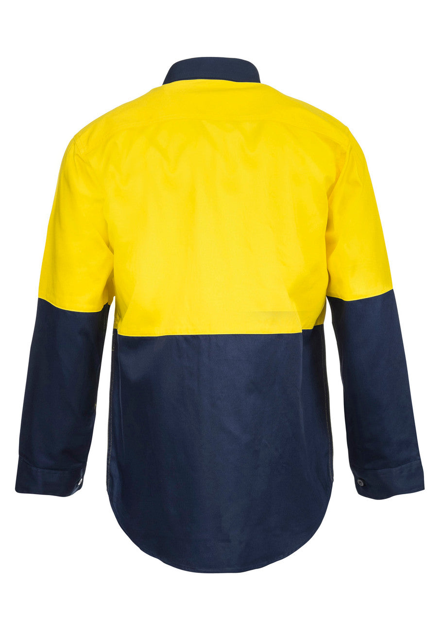 WS3022 Two Tone Long Sleeve Shirt