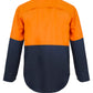 WS4255 2 Tone Half Placket Sht W Vent