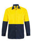 WS3035 L/S Two Tone Hi Vis Shirt Stud