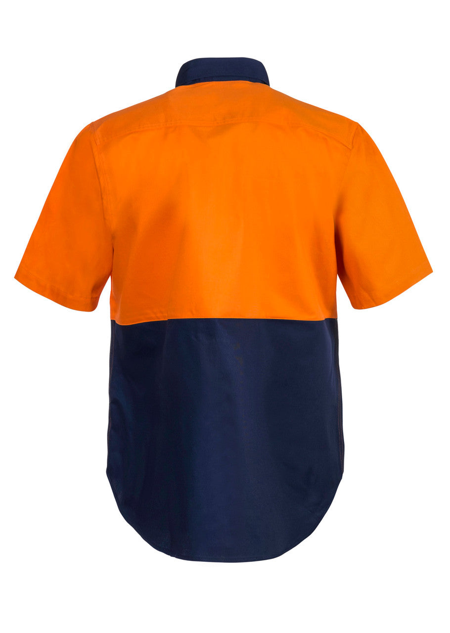 WS3023 Two Tone Short Sleeve Shirt