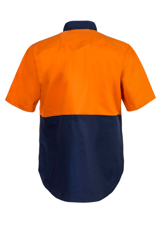 WS3023 Two Tone Short Sleeve Shirt