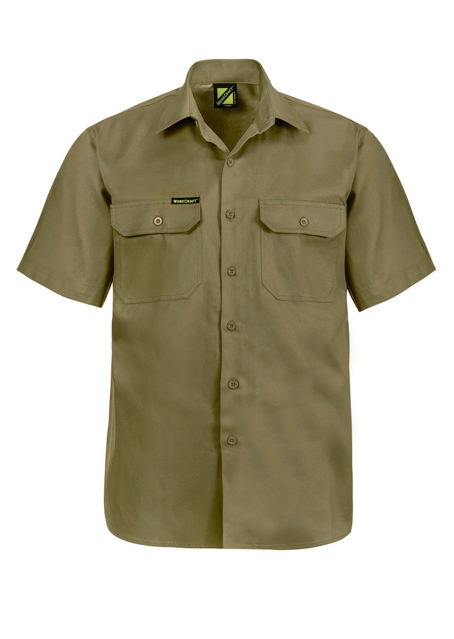 WS3021 Short Sleeve Cotton Shirt