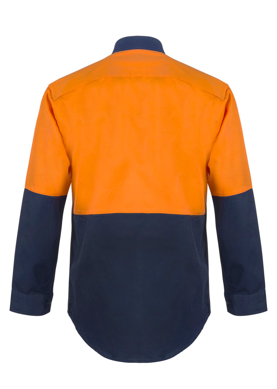 WS3022 Two Tone Long Sleeve Shirt