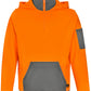 SW78 UNISEX HI VIS ¼ ZIP PREMIUM FLEECE HOODIE