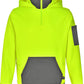 SW78 UNISEX HI VIS ¼ ZIP PREMIUM FLEECE HOODIE