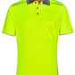 SW79 UNISEX HI-VIS BAMBOO CHARCOAL VENTED SS POLO