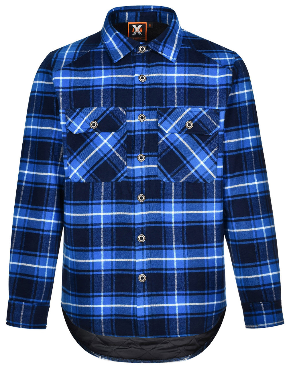 WT07 UNISEX QUILTED FLANNEL SHIRT-STYLE JACKET