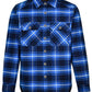 WT07 UNISEX QUILTED FLANNEL SHIRT-STYLE JACKET