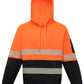 SW88 HI-VIS TWO TONE SAFETY HOODIES WITH SEGMENTED TAPES
