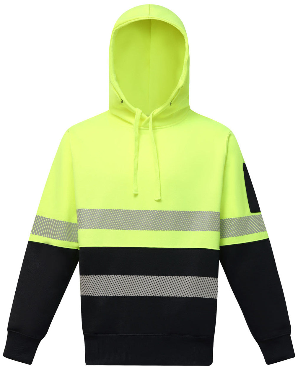 SW88 HI-VIS TWO TONE SAFETY HOODIES WITH SEGMENTED TAPES