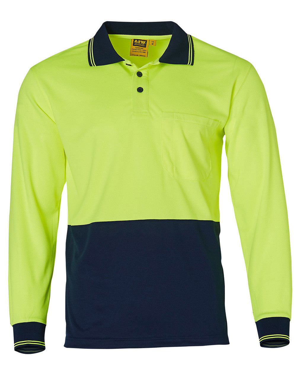 SW05TD High Visibility Long Sleeve Polo