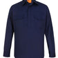 WT12 UNISEX COOL BREEZE CLOSED FRONT LS WORK SHIRT
