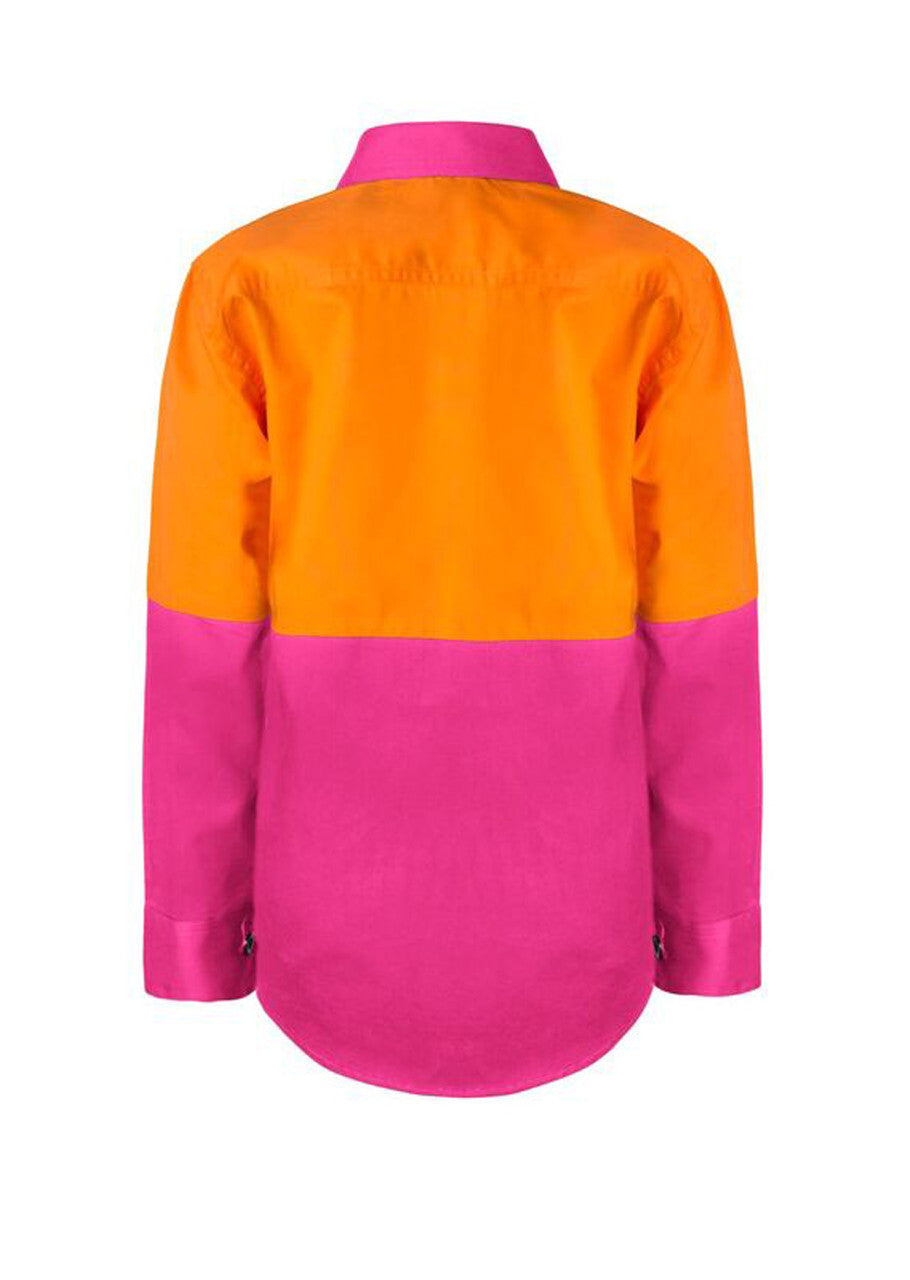 WSK127 Kids Hi Vis Shirt Long Sleeve