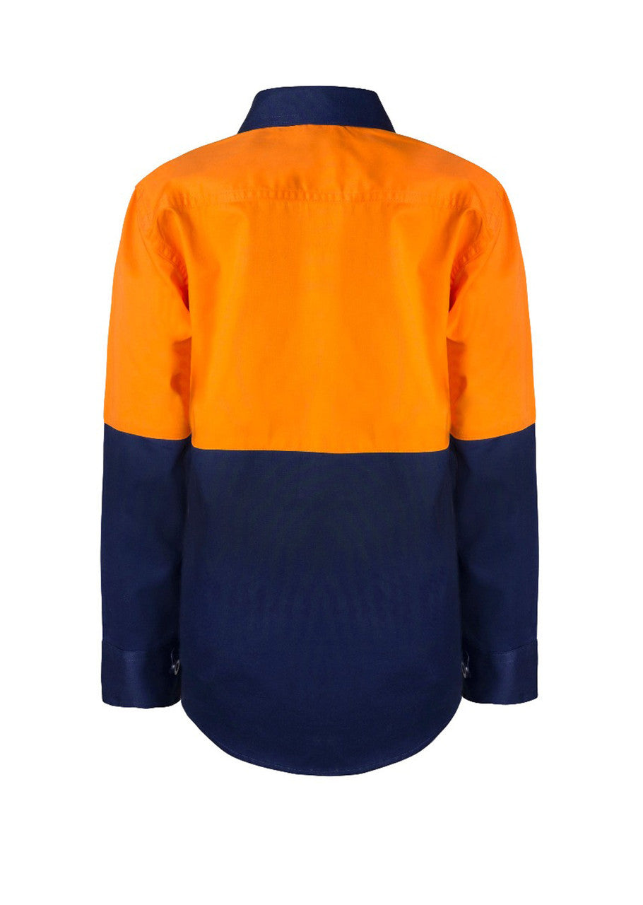WSK127 Kids Hi Vis Shirt Long Sleeve