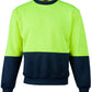 SW09 HI-VIS 2 TONE CREW NECK