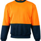 SW09 HI-VIS 2 TONE CREW NECK