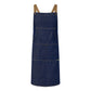 CA033 Denim Bib Apron With Pouch Pkt