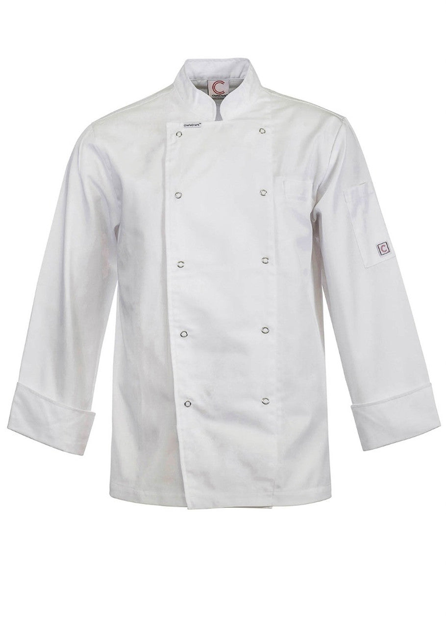 CJ039 Exec Chef Jacket With Studs Ls