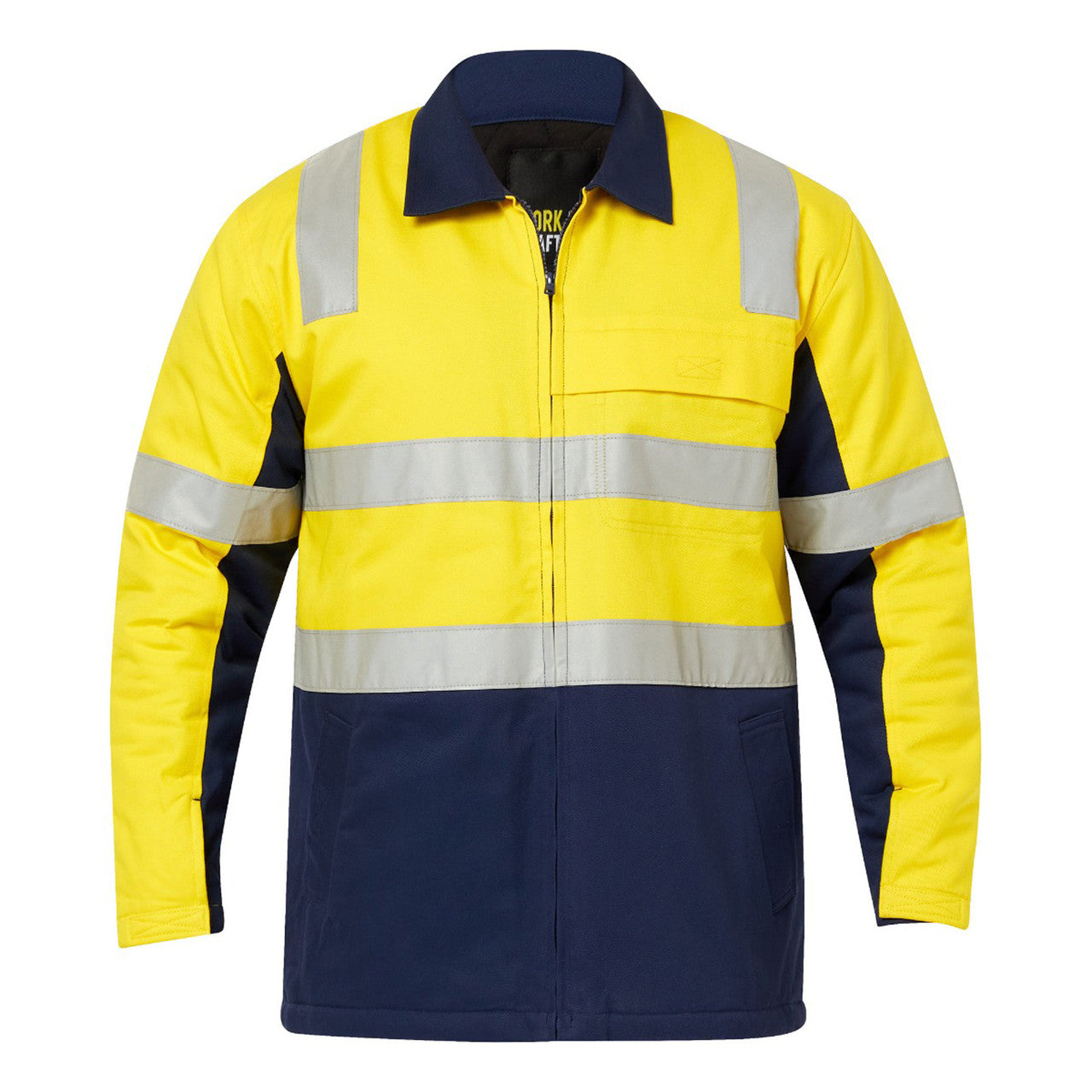 WJ8019 Hi Vis Quilted Jkt W/Tape