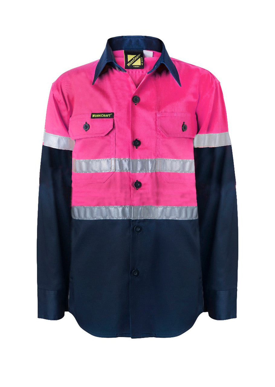 WSK129 Kids Two Tone Shirt - Taped