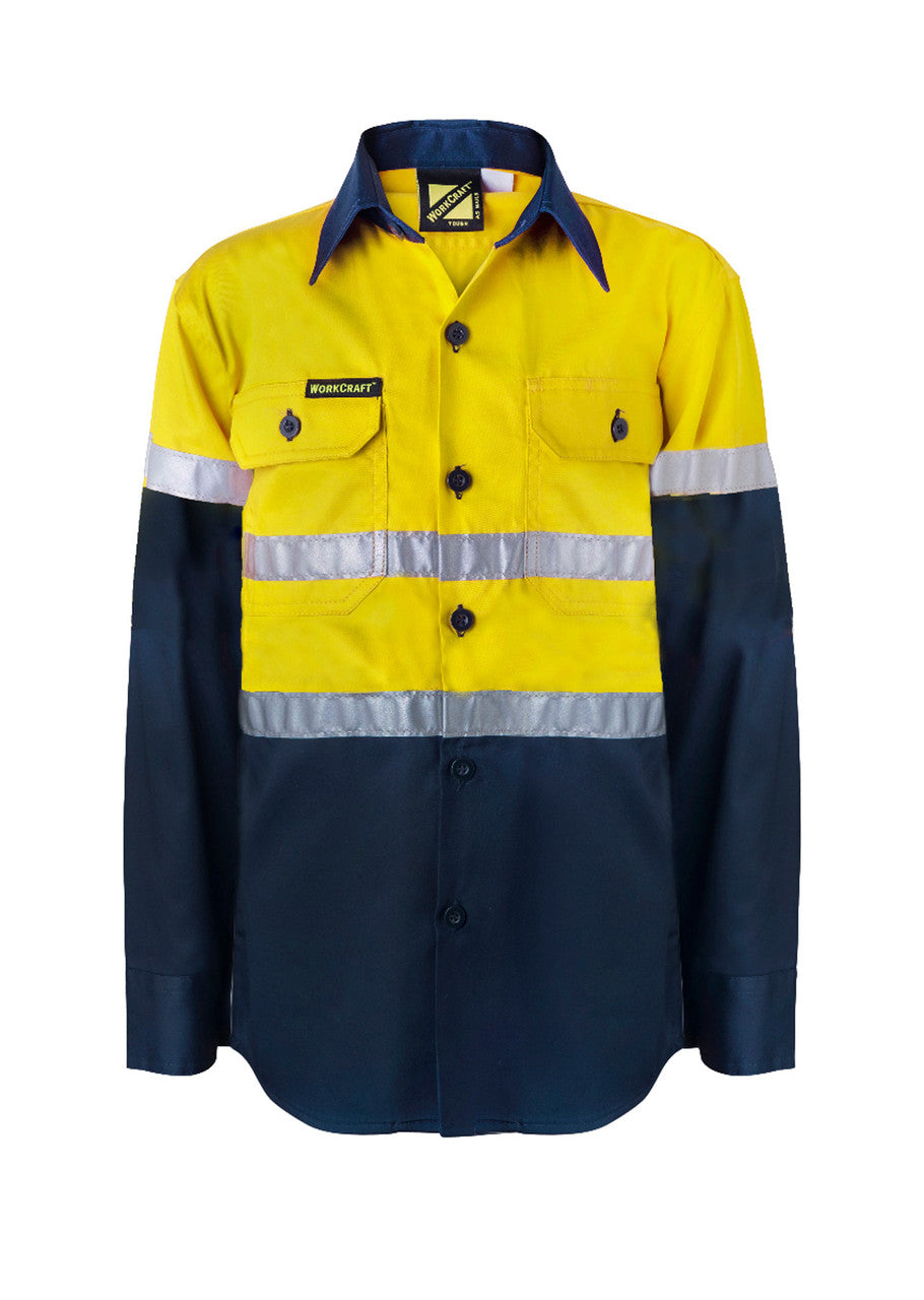 Copy of WSK127 Kids Hi WSK125 Kids Hi Vis Shirt Csr Ref TapeVis Shirt Long Sleeve
