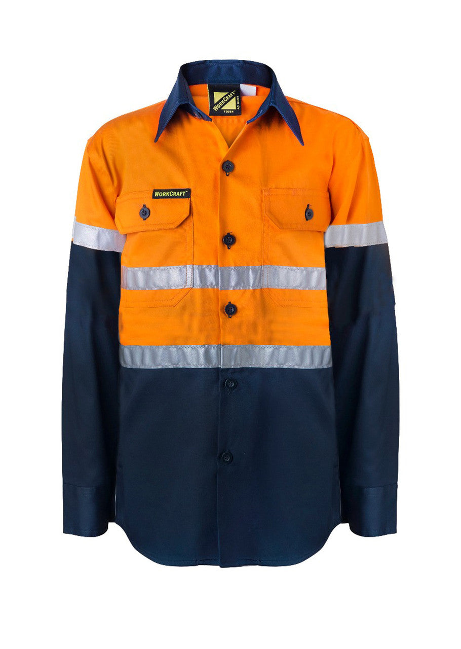 Copy of WSK127 Kids Hi WSK125 Kids Hi Vis Shirt Csr Ref TapeVis Shirt Long Sleeve