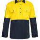 WS4256 2Tone Half Plket Sht W Gusset