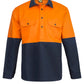WS4256 2Tone Half Plket Sht W Gusset