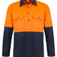 WS4255 2 Tone Half Placket Sht W Vent