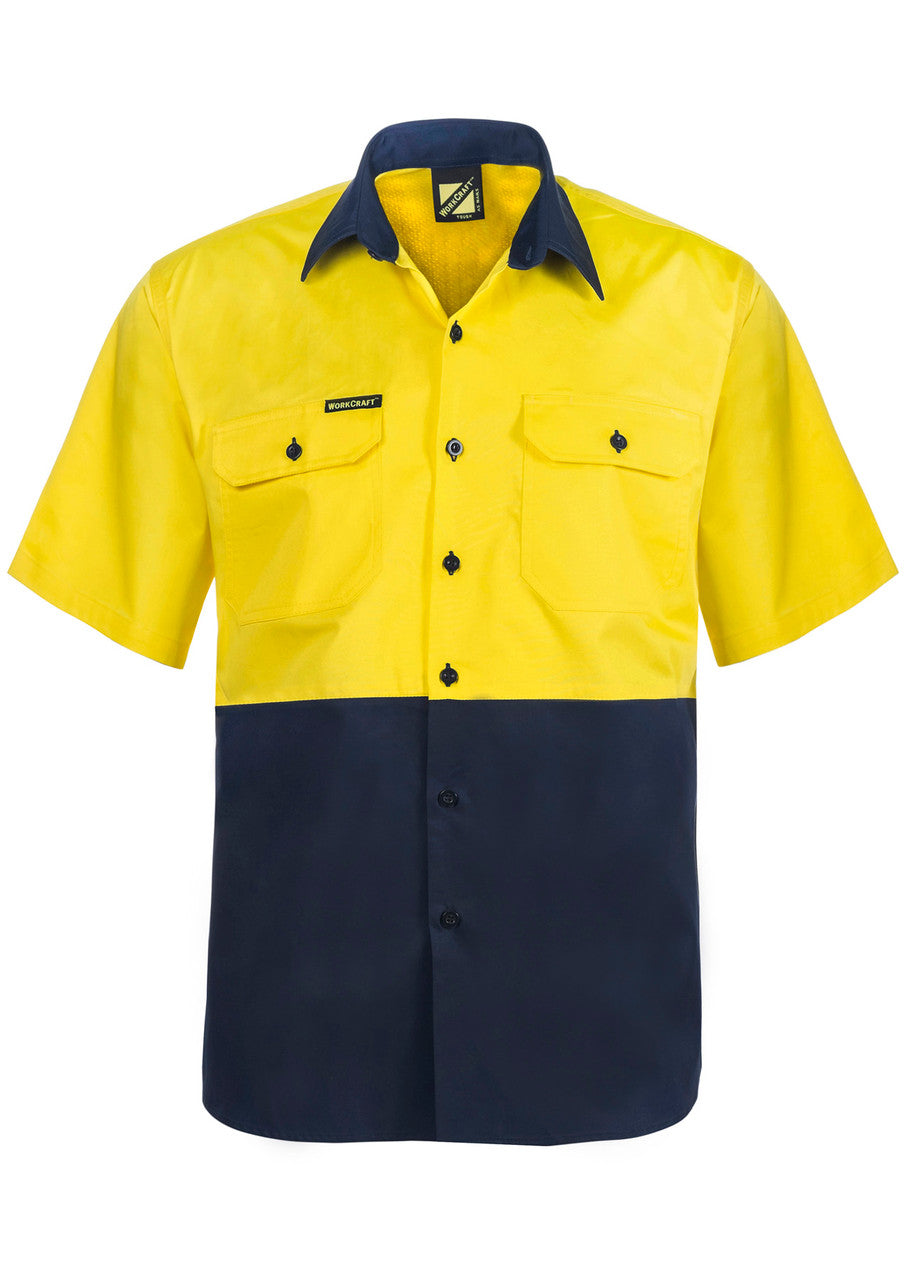 WS4248 Cotton S/S Shirt W Mesh Insert