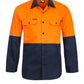 WS4247 Cotton L/S Shirt W Mesh Insert