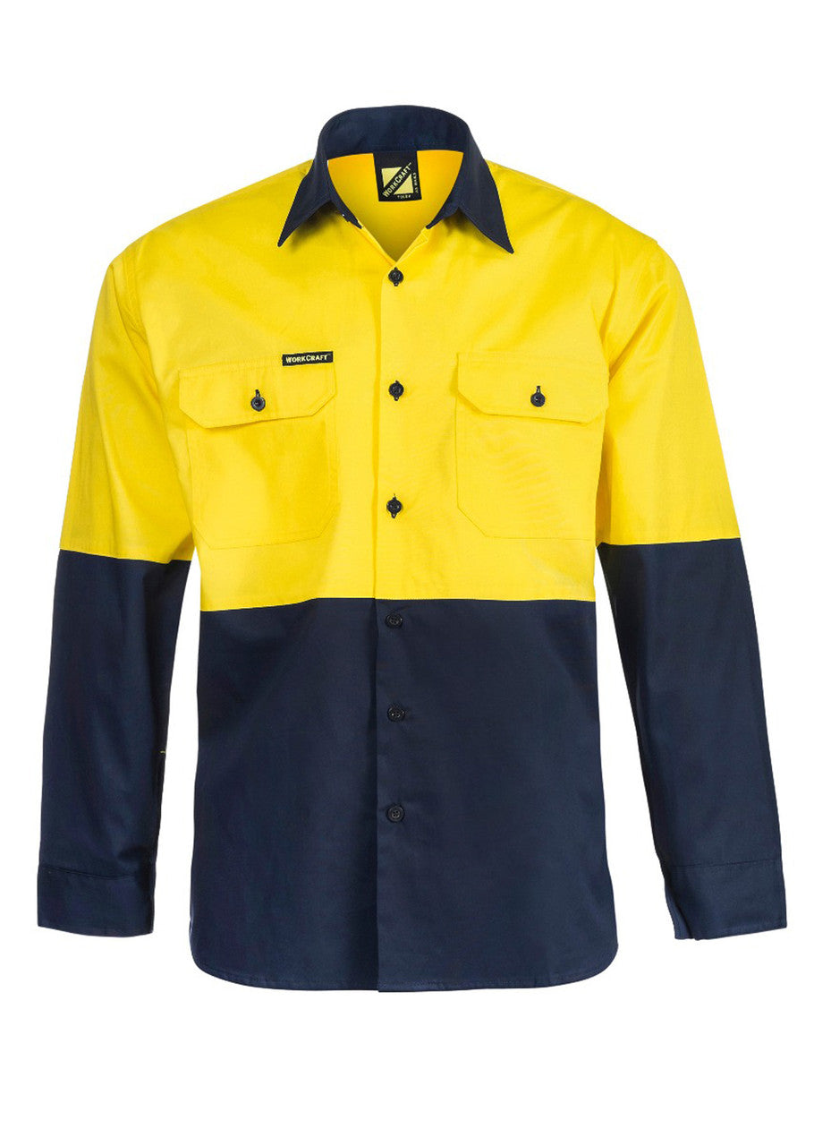 WS4247 Cotton L/S Shirt W Mesh Insert