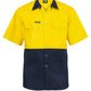 WS3063 Two Tone Hi Vis S/S Shirt Stud