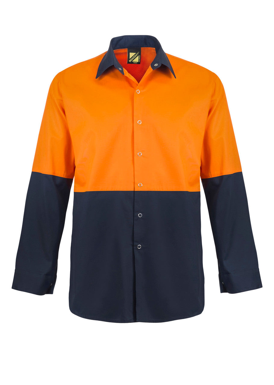 WS3045 Hi Vis Two Tone Ls Shirt