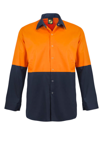 WS3045 Hi Vis Two Tone Ls Shirt