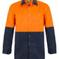 WS3035 L/S Two Tone Hi Vis Shirt Stud