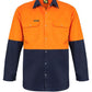 WS3032 Two Tone L/S Shirt With Studs