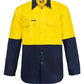 WS3032 Two Tone L/S Shirt With Studs