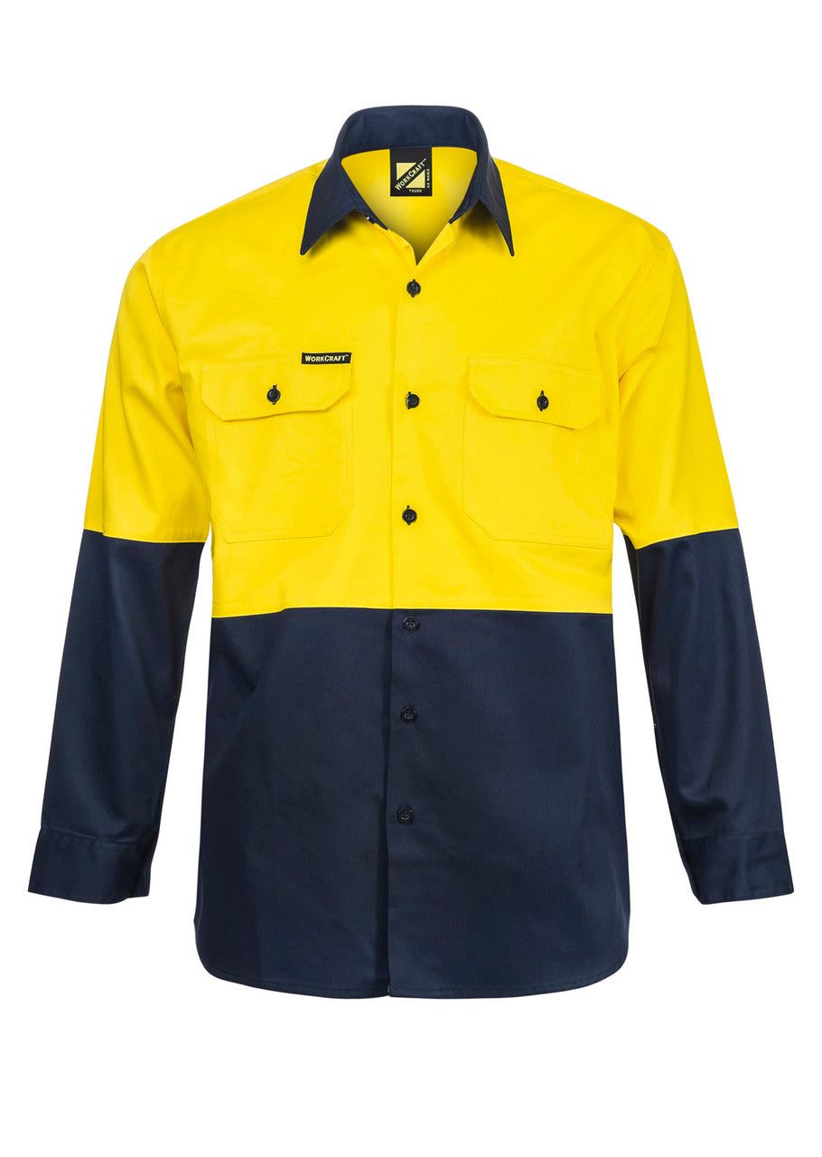 WS3022 Two Tone Long Sleeve Shirt